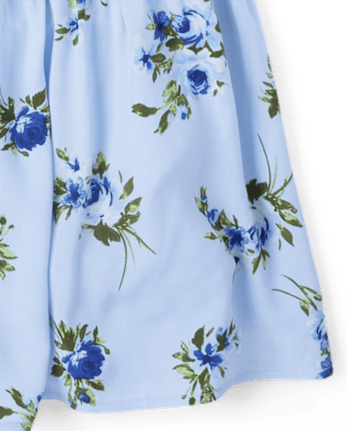 Womens Mommy And Me Floral Midi Tiered Dress