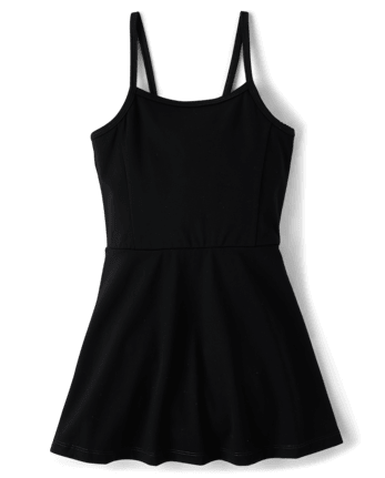 Girls Quick Dry Cross Back Tennis Dress