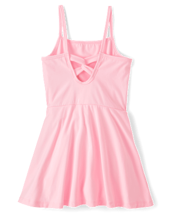 Girls Quick Dry Cross Back Tennis Dress