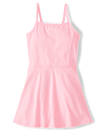 Girls Quick Dry Cross Back Tennis Dress