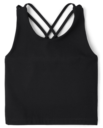 Girls Quick Dry Cross Back Tank Top