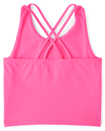 Girls Quick Dry Cross Back Tank Top