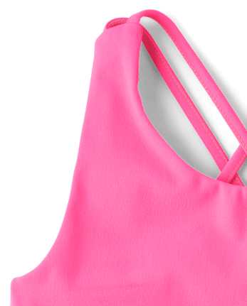 Girls Quick Dry Cross Back Tank Top