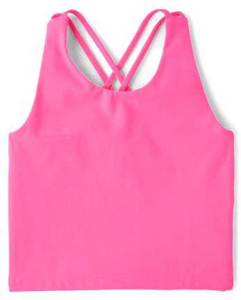 Girls Quick Dry Cross Back Tank Top