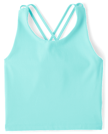 Girls Quick Dry Cross Back Tank Top