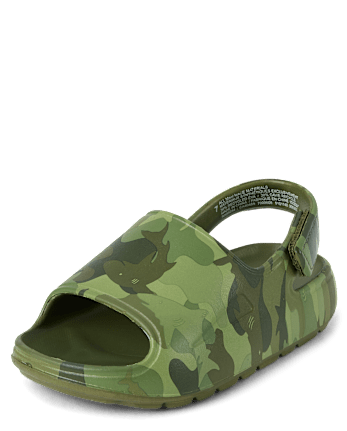 Toddler Boys Print Slides