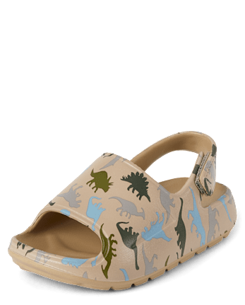 Toddler Boys Print Slides