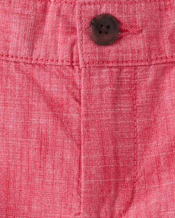 Boys Textured Chino Shorts