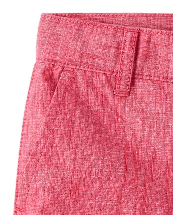 Boys Textured Chino Shorts