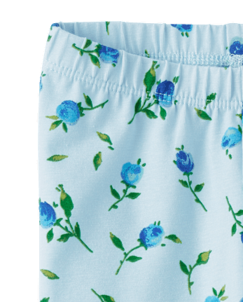 Baby Girls Floral Ruffle Leggings 2-Pack