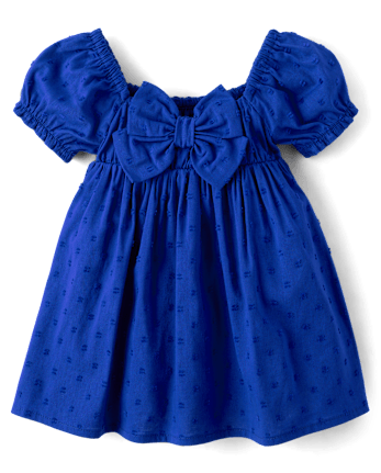 Baby Girls Mommy And Me Bow Back Fit And Flare Dress
