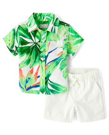 Baby Boys Matching Family Tropical 2-Piece Outfit Set