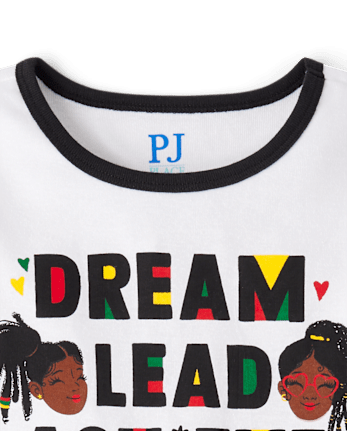 Girls Matching Family Black History Snug Fit Cotton Pajamas