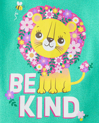 Pyjama ajusté en coton pour bébés et petites filles « Be Kind »