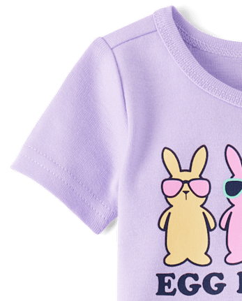 Baby And Toddler Girls Matching Family Egg Hunting Squad Snug Fit Cotton Pajamas