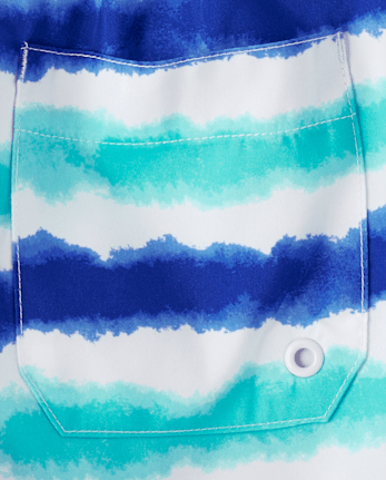 Boys Print Swim Trunks