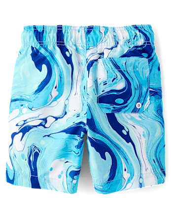 Boys Print Swim Trunks