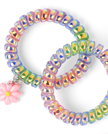 Lot de 7 chouchous à fleurs pour fille