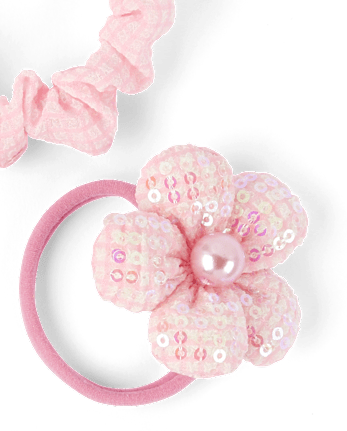 Lot de 7 chouchous à fleurs pour fille