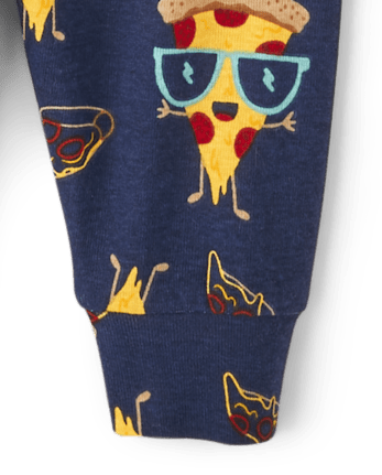 Baby And Toddler Boys Pizza Time Snug Fit Cotton Pajamas