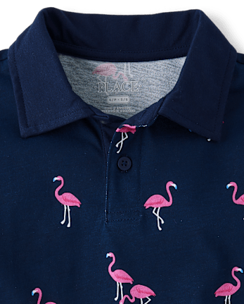 Boys Print Polo