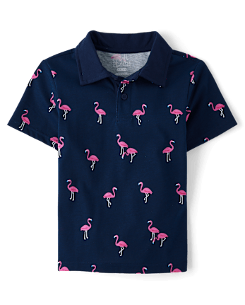 Boys Print Polo