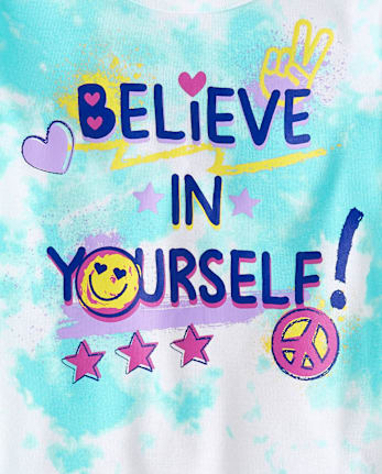 Girls Butterfly Believe Snug Fit Cotton Pajamas 2-Pack
