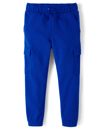 Boys French Terry Cargo Jogger Pants