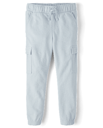 Boys French Terry Cargo Jogger Pants