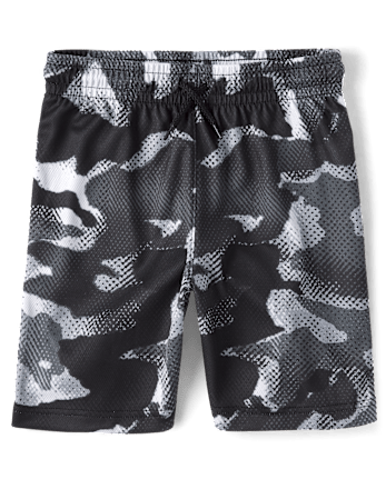 Boys Print Mesh Basketball Shorts
