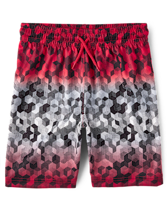 Boys Print Mesh Basketball Shorts