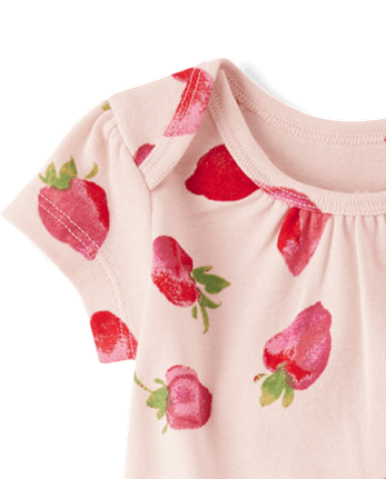 Body fraise pour bébé fille (lot de 5)