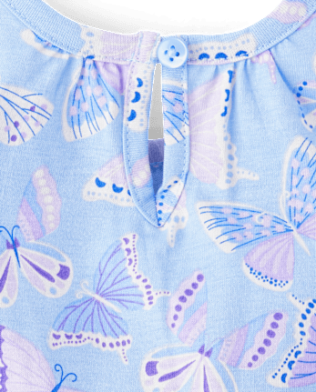 Baby Girls Butterfly Jumpsuit 2-Pack
