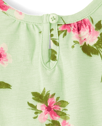 Baby Girls Floral Jumpsuit 2-Pack