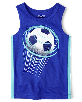 Boys Soccer MeshPerformance Muscle Tank Top