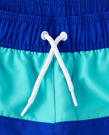 Boys Colorblock Swim Trunks