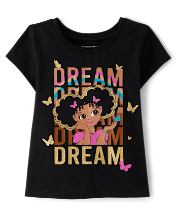 Baby And Toddler Girls Girl Dream Graphic Tee