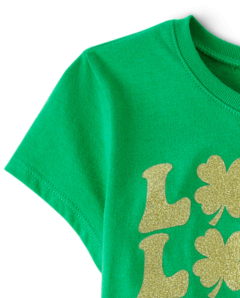 T-shirt graphique porte-bonheur pour filles pour la Saint-Patrick