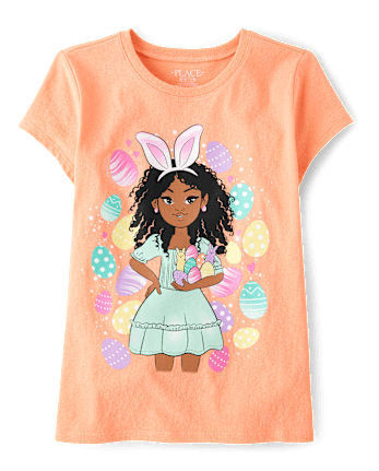 Girls Easter Girl Graphic Tee