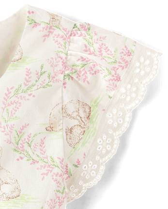 Girls Bunny Ruffle Dress
