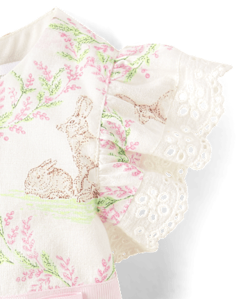 Robes à volants en forme de lapin pour bébés filles