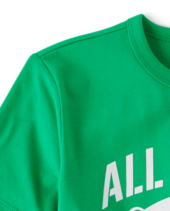 Boys All Skills St. Patrick's Day Gamer Graphic Tee