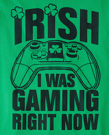 Boys St. Patrick's Day Gamer Graphic Tee