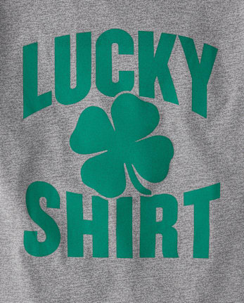 T-shirt graphique porte-bonheur pour garçon de la Saint-Patrick