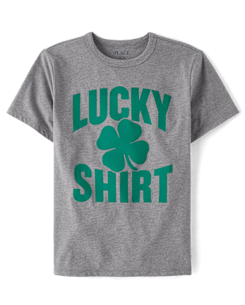 T-shirt graphique porte-bonheur pour garçon de la Saint-Patrick
