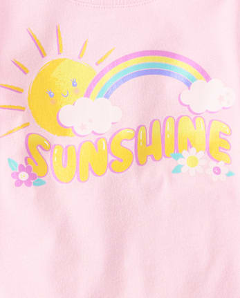 Baby And Toddler Girls Positivity Graphic Tee 4-Pack