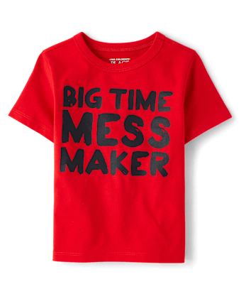 Baby And Toddler Boys Mess Maker Graphic Tee