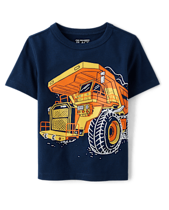Baby And Toddler Boys Dump Truck Graphic Tee