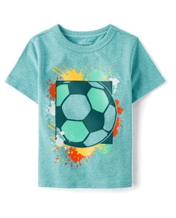 Baby And Toddler Boys Soccer Ball Graphic Tee