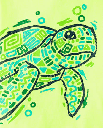 Baby And Toddler Boys Turtle Graphic Tee